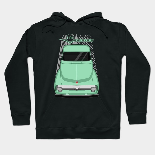 Ford F100 2nd gen - Meadowmist Green Hoodie by V8social